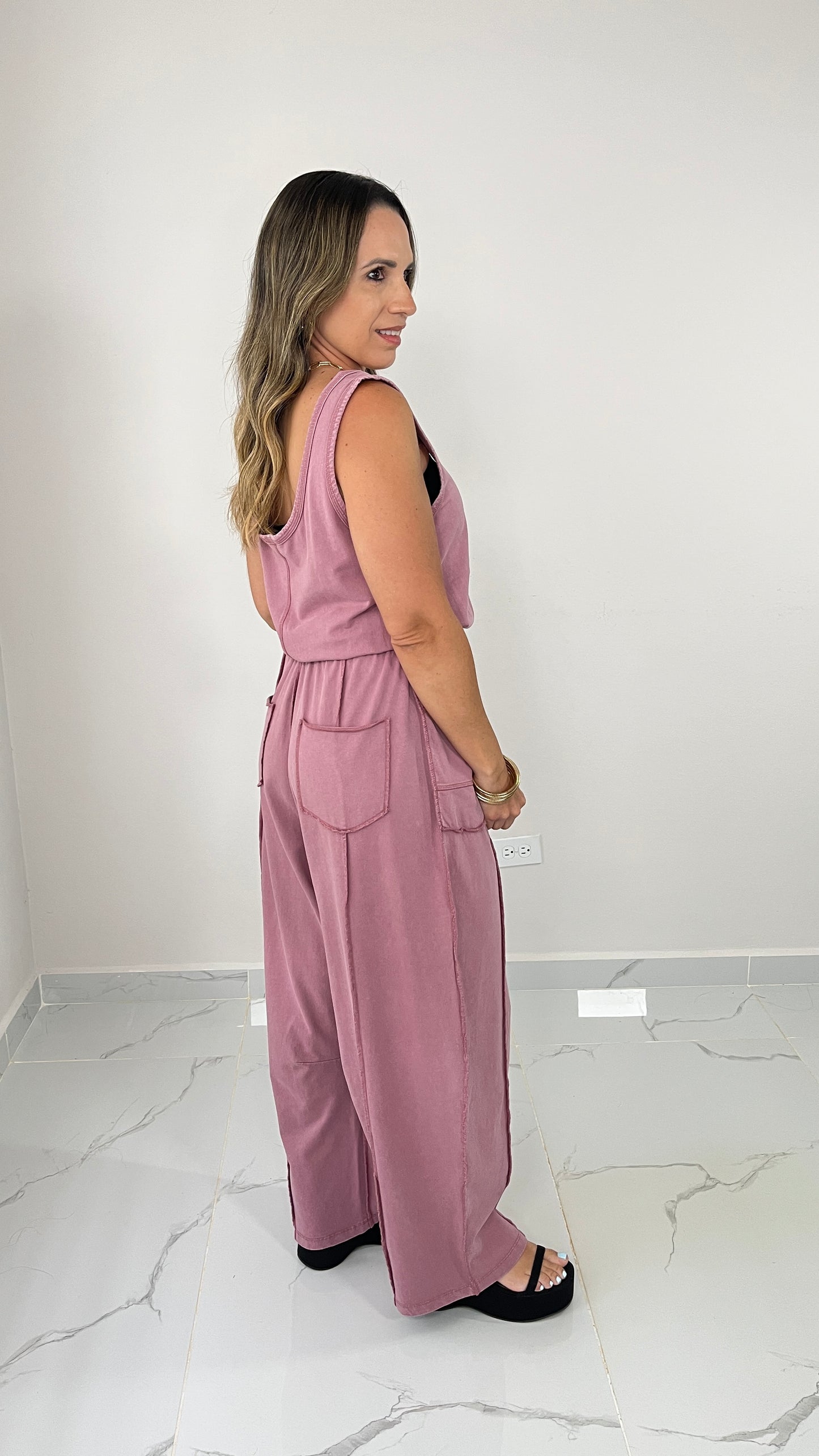 Rose Pocket Jumpsuit
