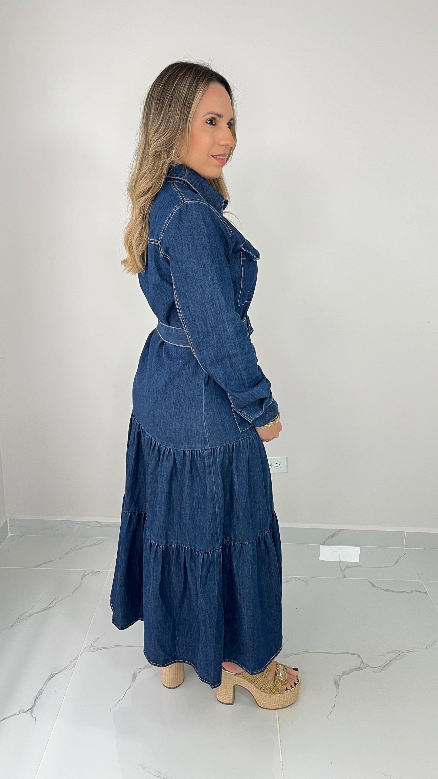 Denim Pocket Dress