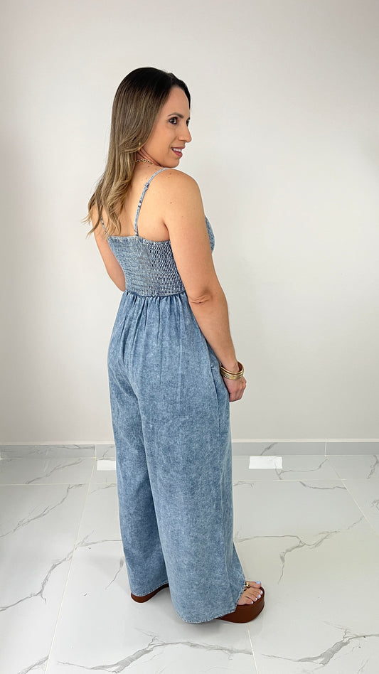 Denim Blue Jumpsuit