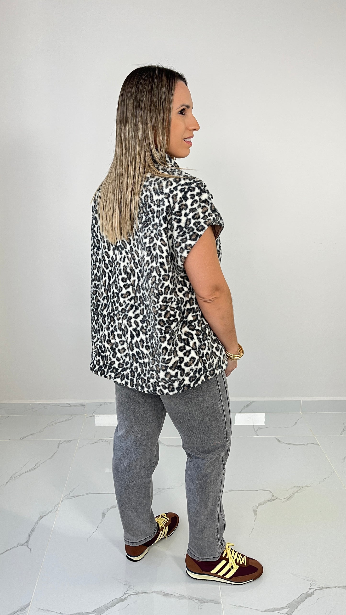 Oversize Padded Vest (Mocha)