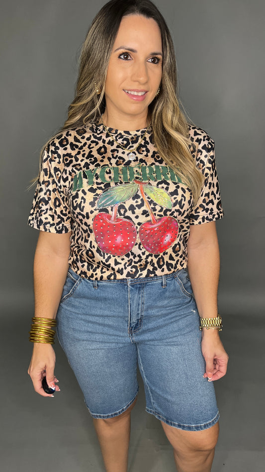 Cherry Print T-Shirt