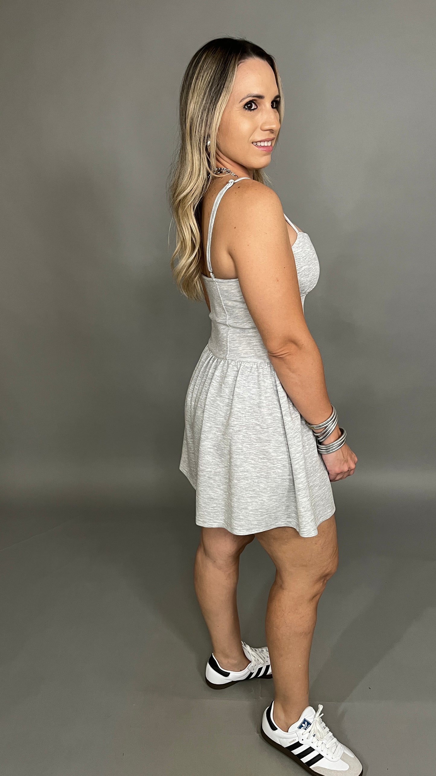 L Grey Romper