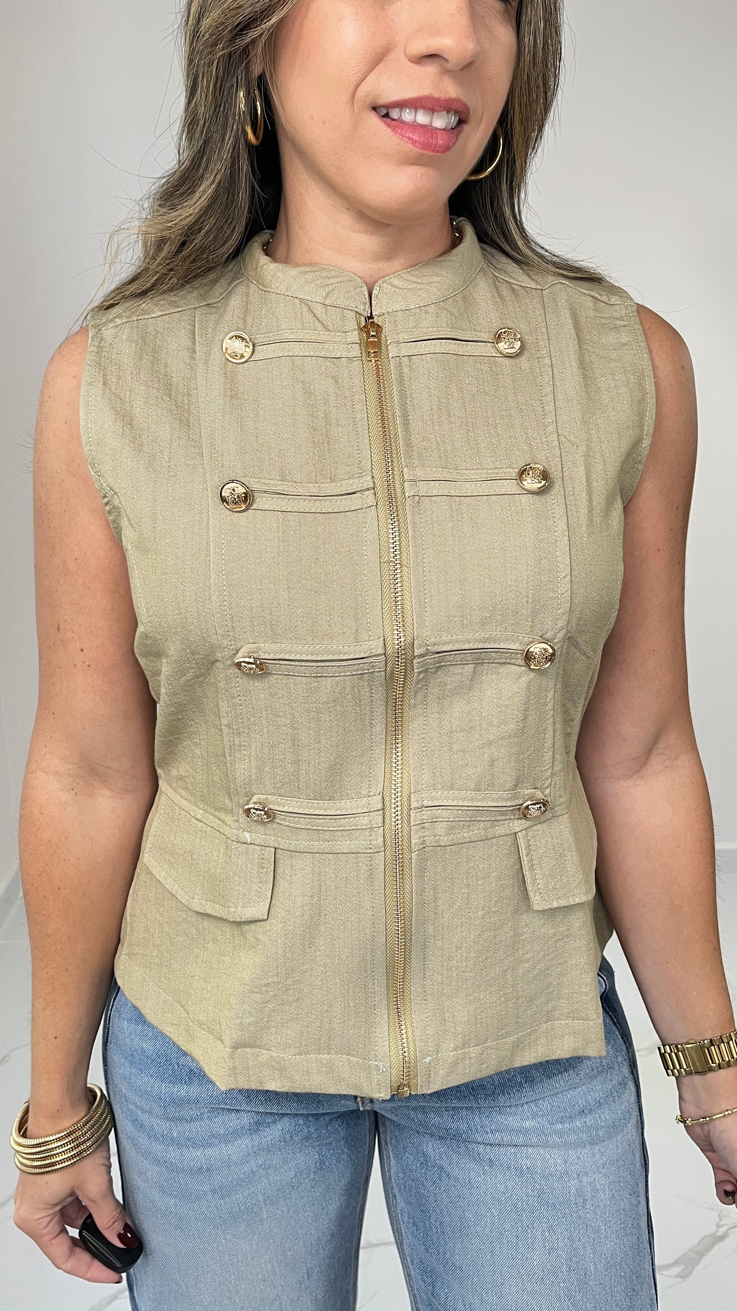 Napoleón Zip Top (Olive)