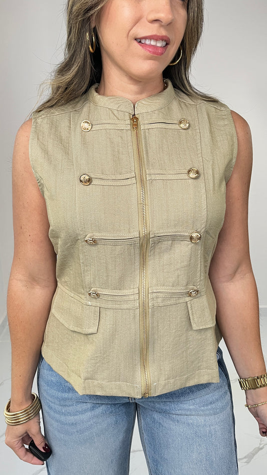 Napoleón Zip Top (Olive)