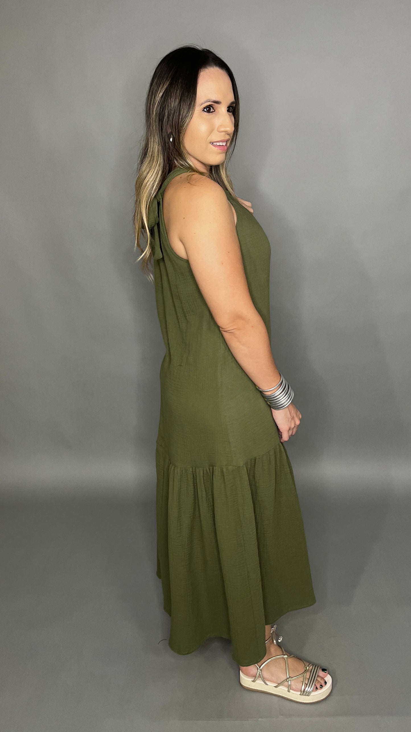 Olive Maxi Dress