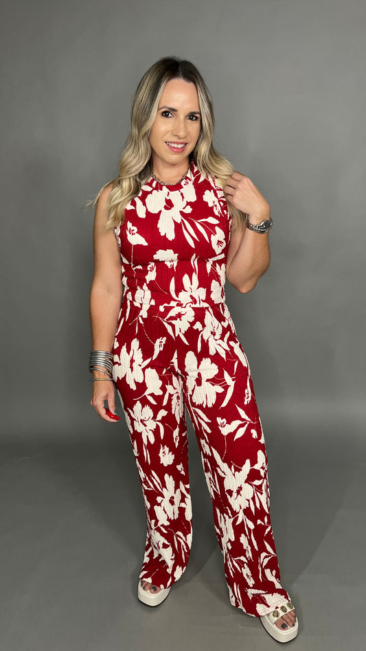 Red Floral Set