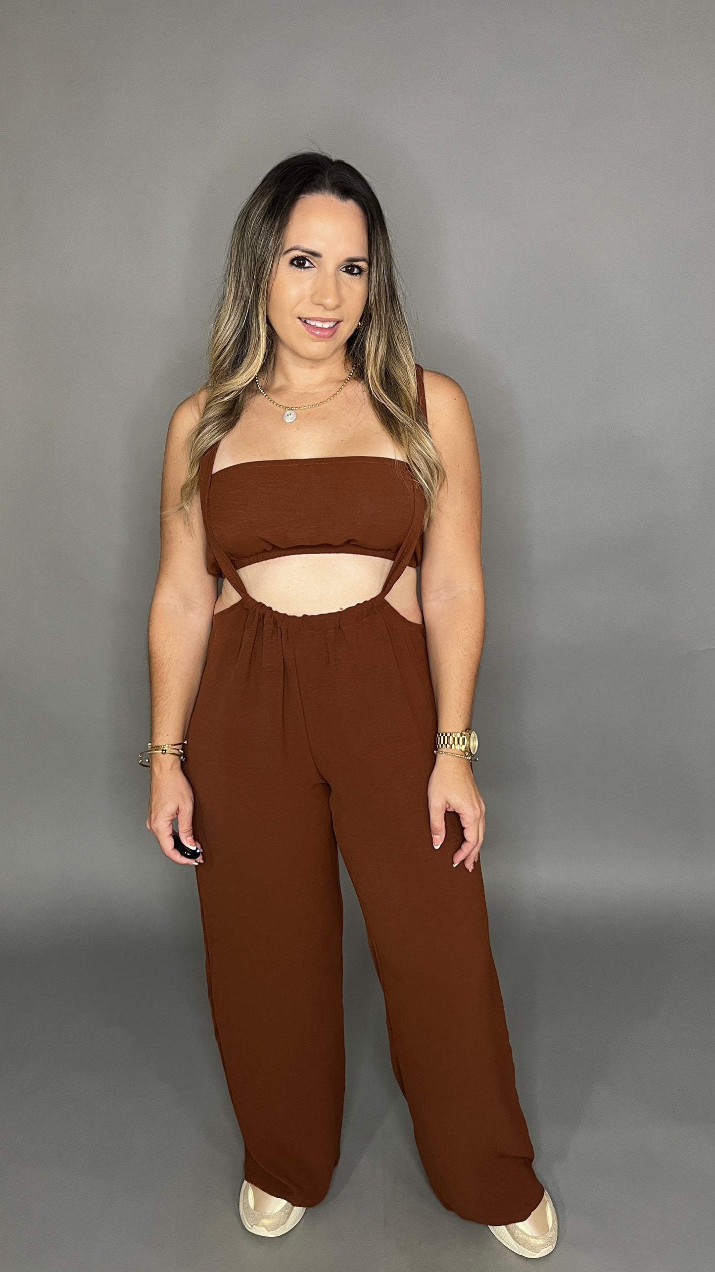 Brown Overall Set