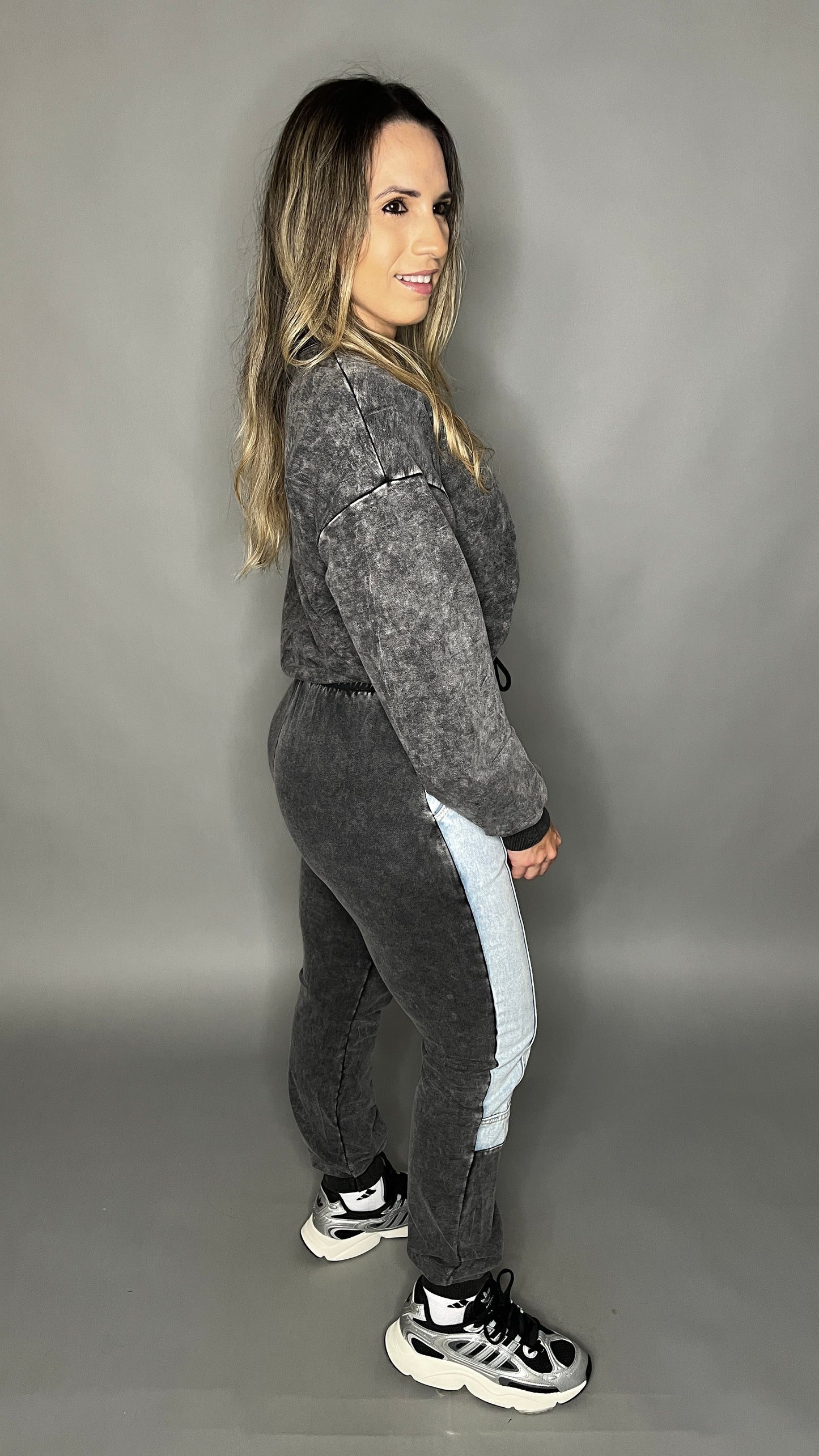 Charcoal Denim Set