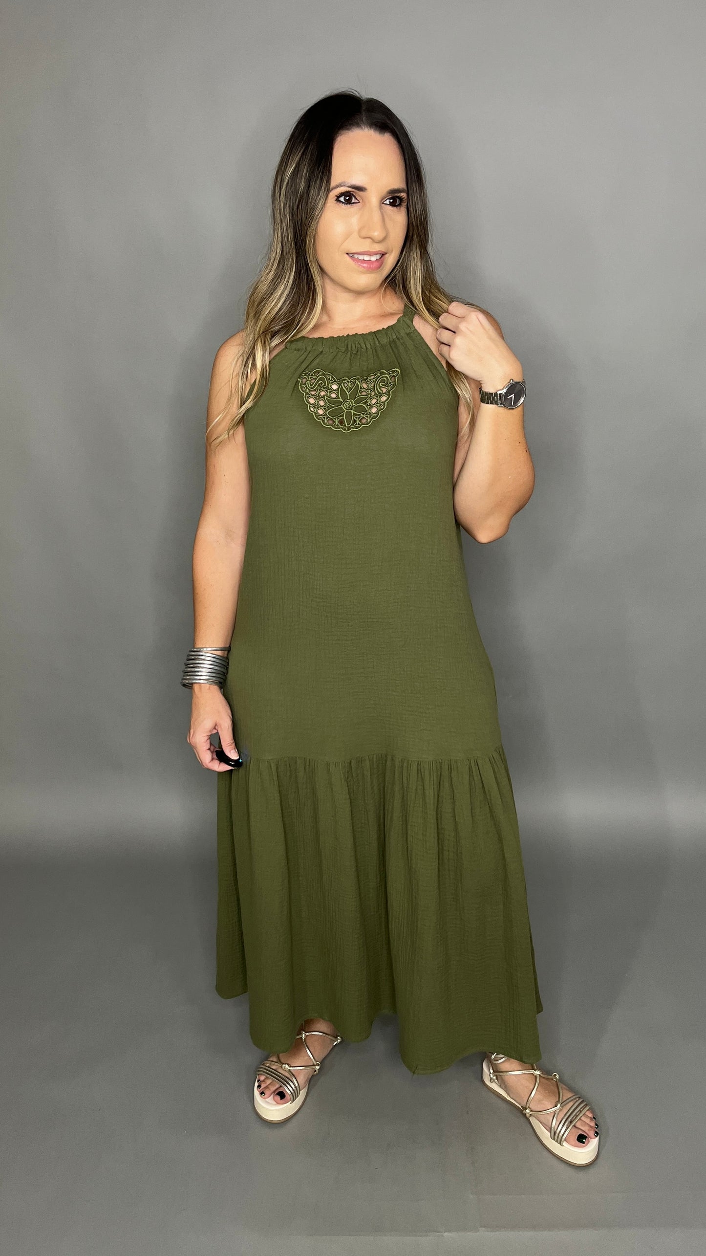 Olive Maxi Dress