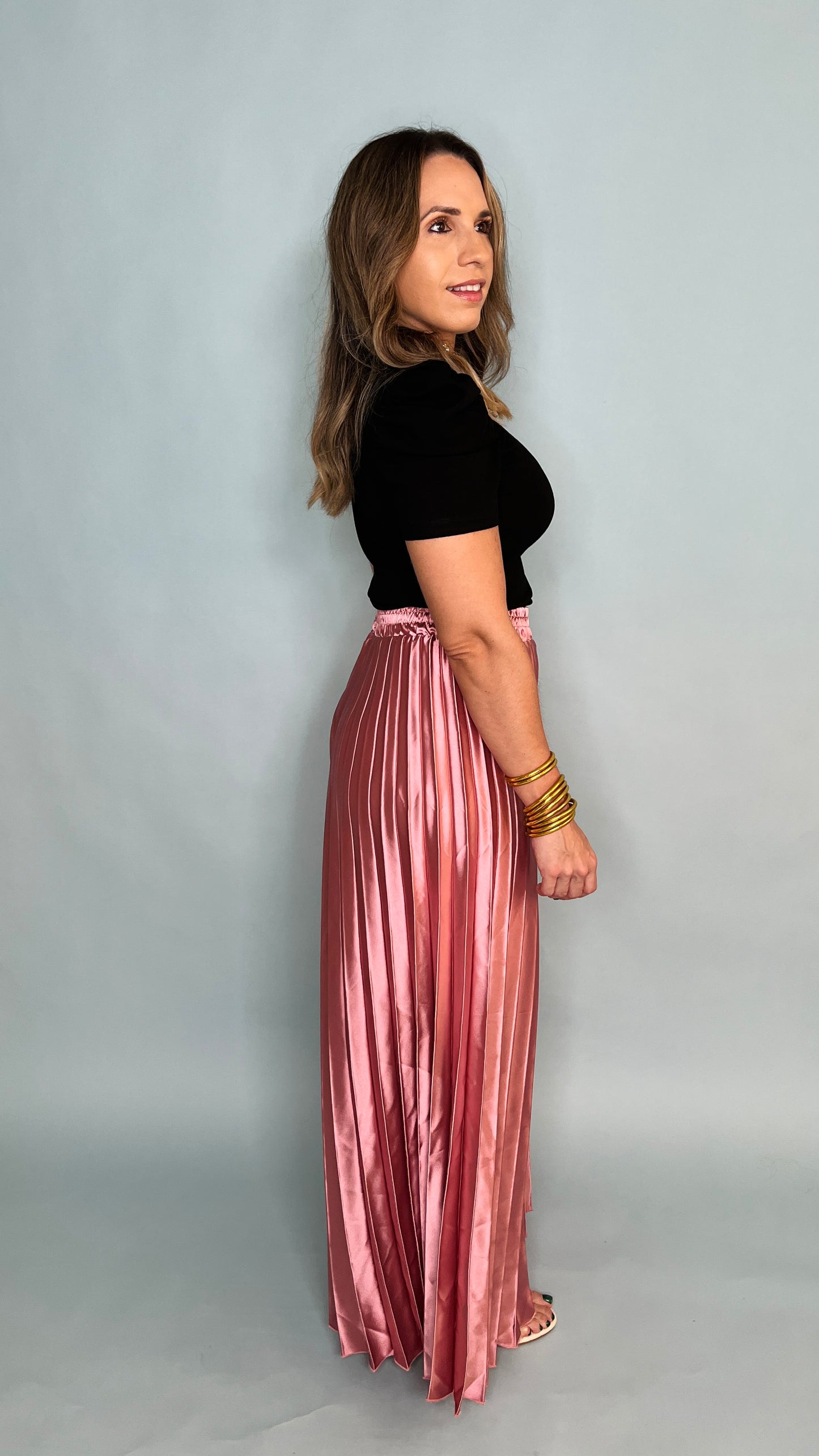 Rose Gold Wide leg Pant