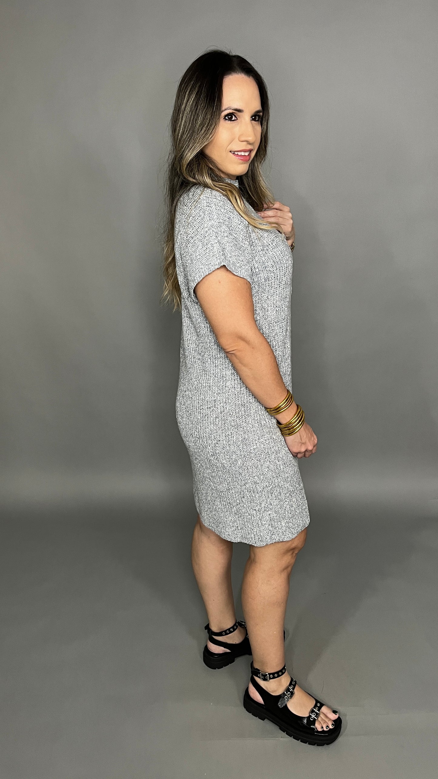 Grey Sweater Dress