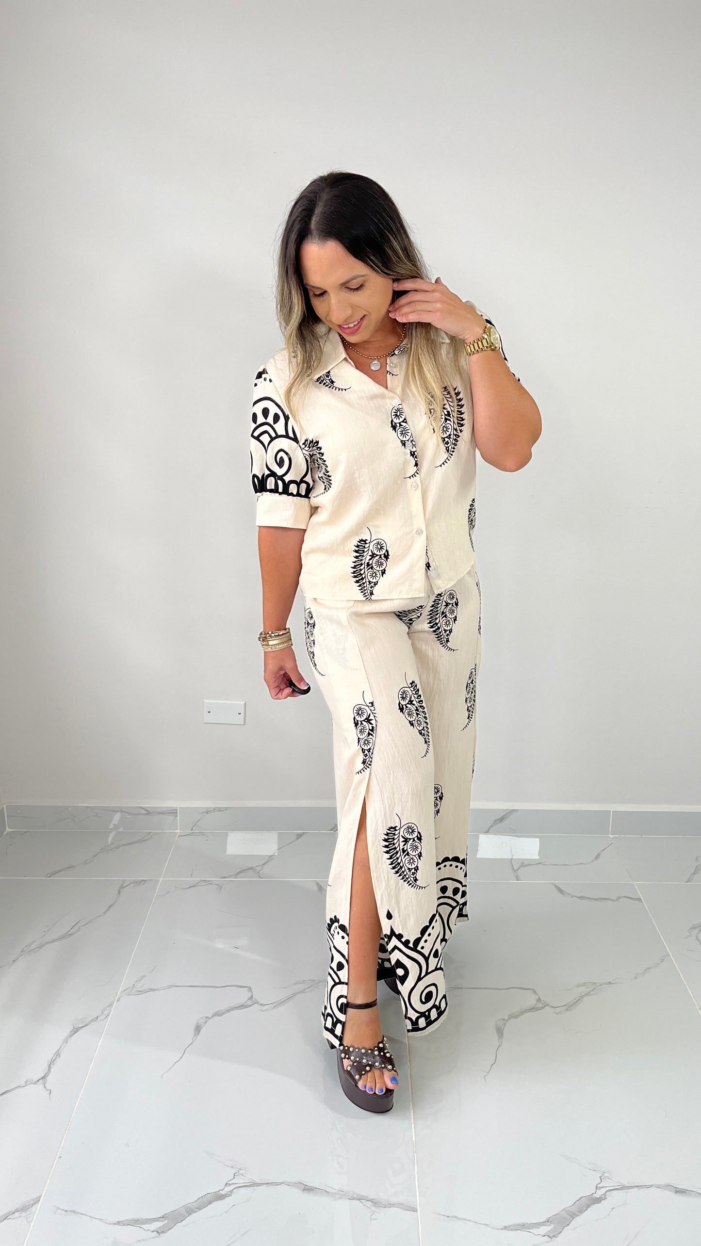 Ivory Pant Set