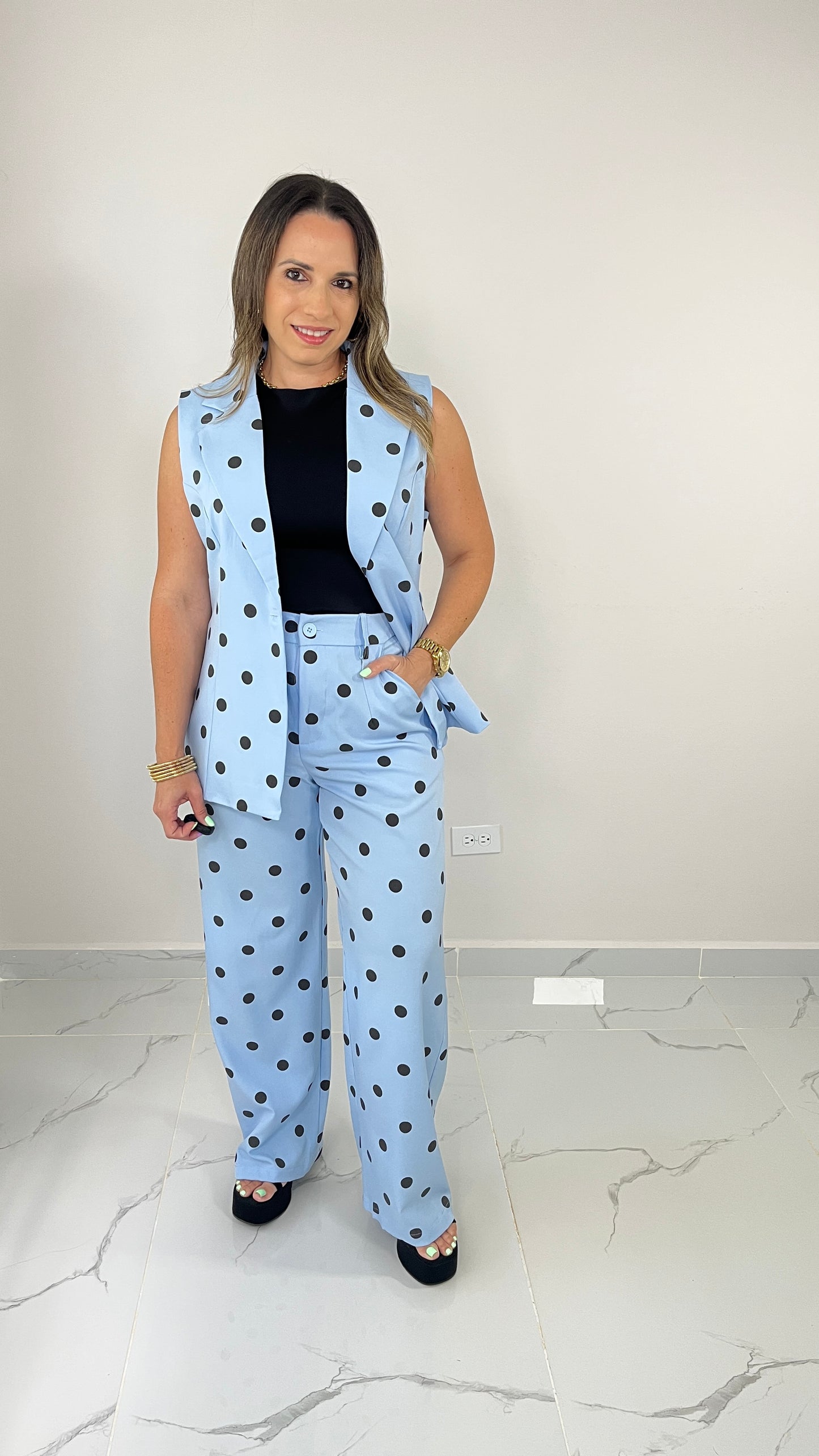 Polka Dots Blue Set