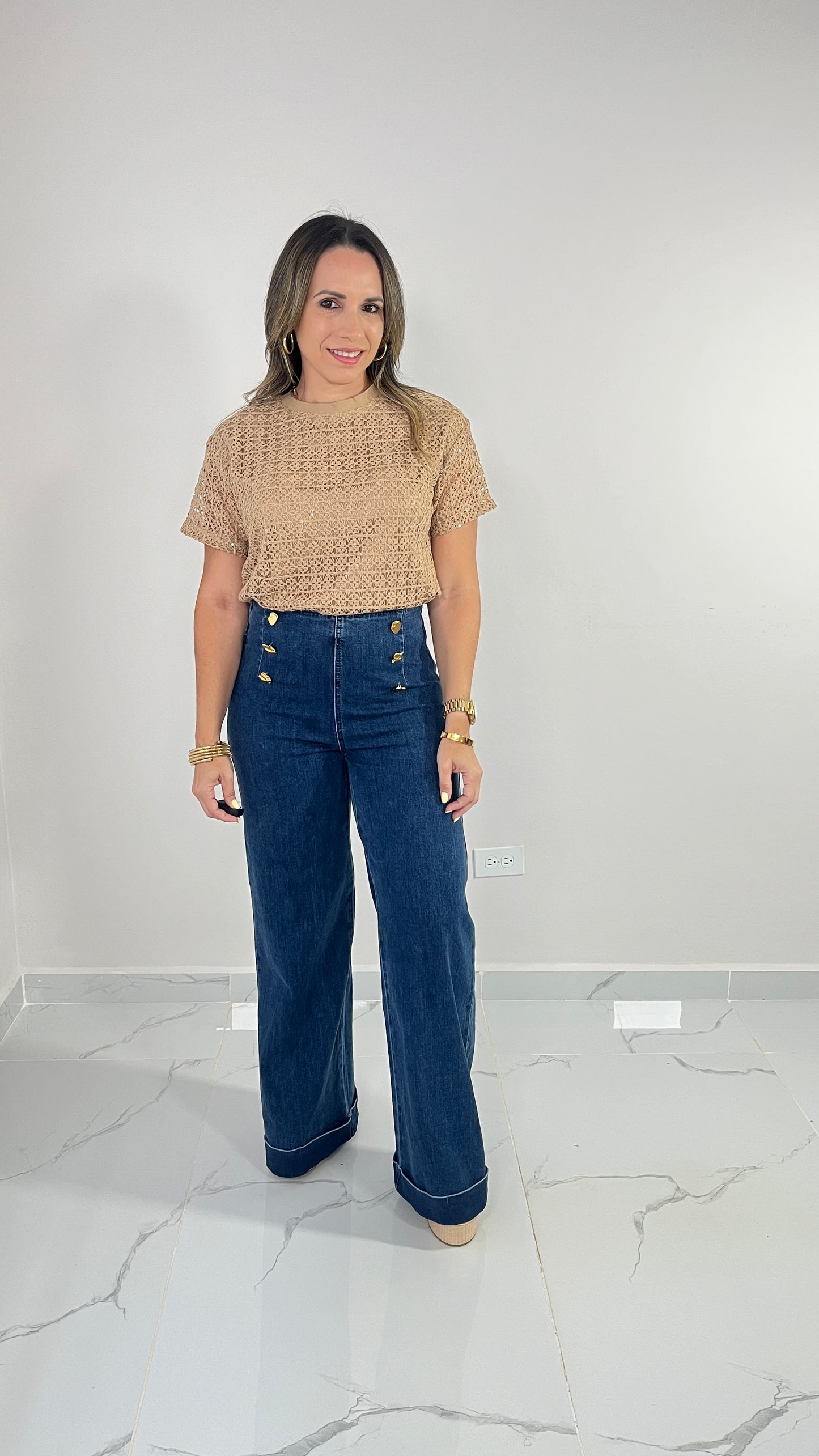 Button Denim Pant
