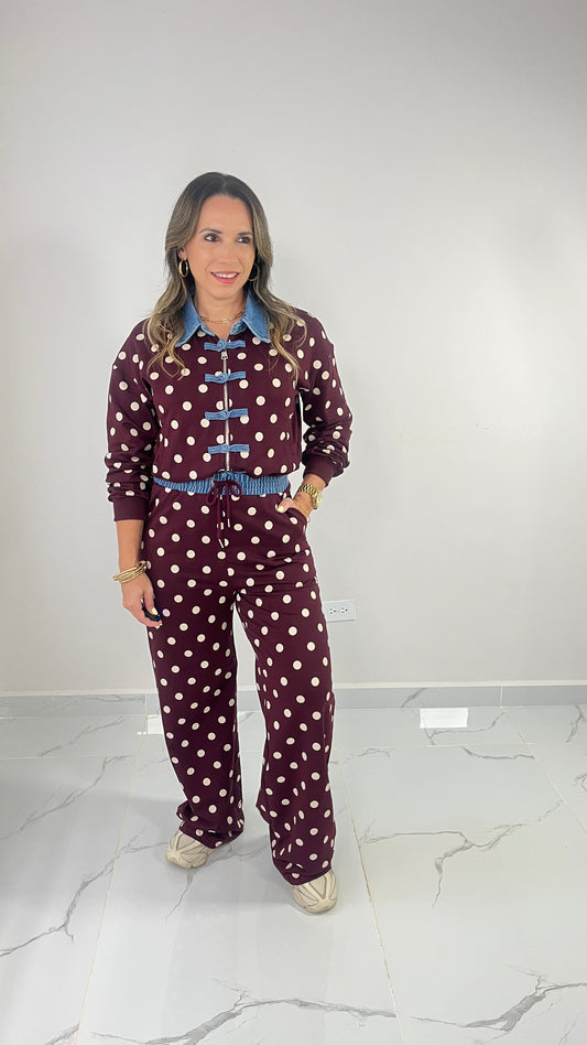 Napoleón Polka Dots Set ( wine)