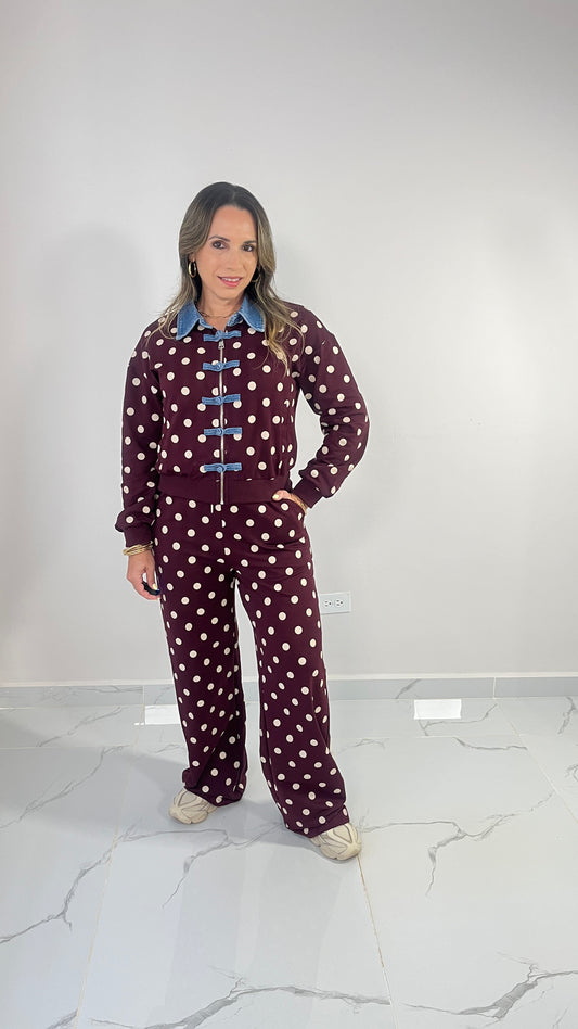 Napoleón Polka Dots Set ( wine)