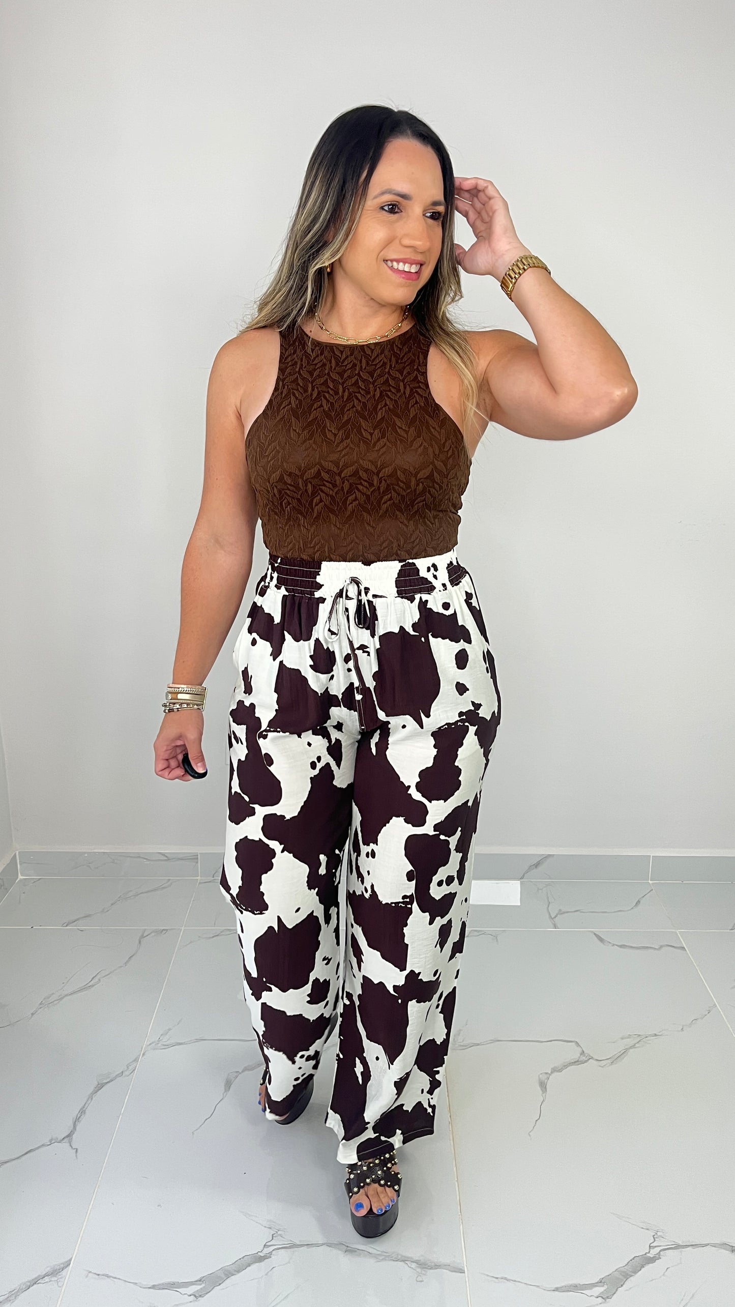 Brown Bodysuit