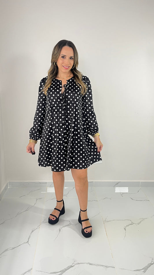 Polka Dots Dress (black)