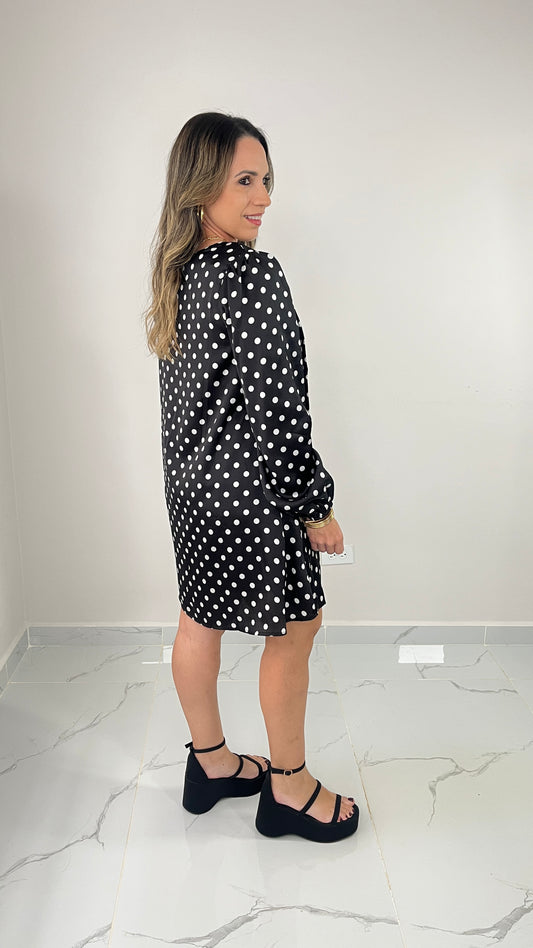 Polka Dots Dress (black)