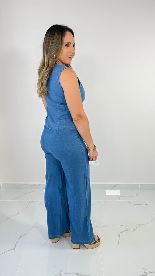 Stretch Light Denim Set