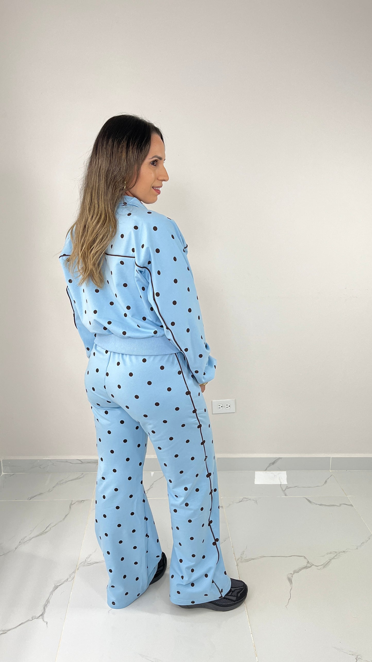 Polka Dots Travel Set ( Blue)
