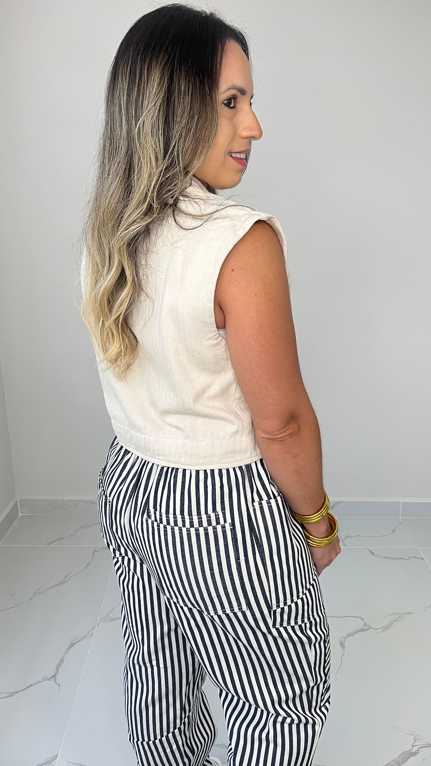 Creme Detail Vest