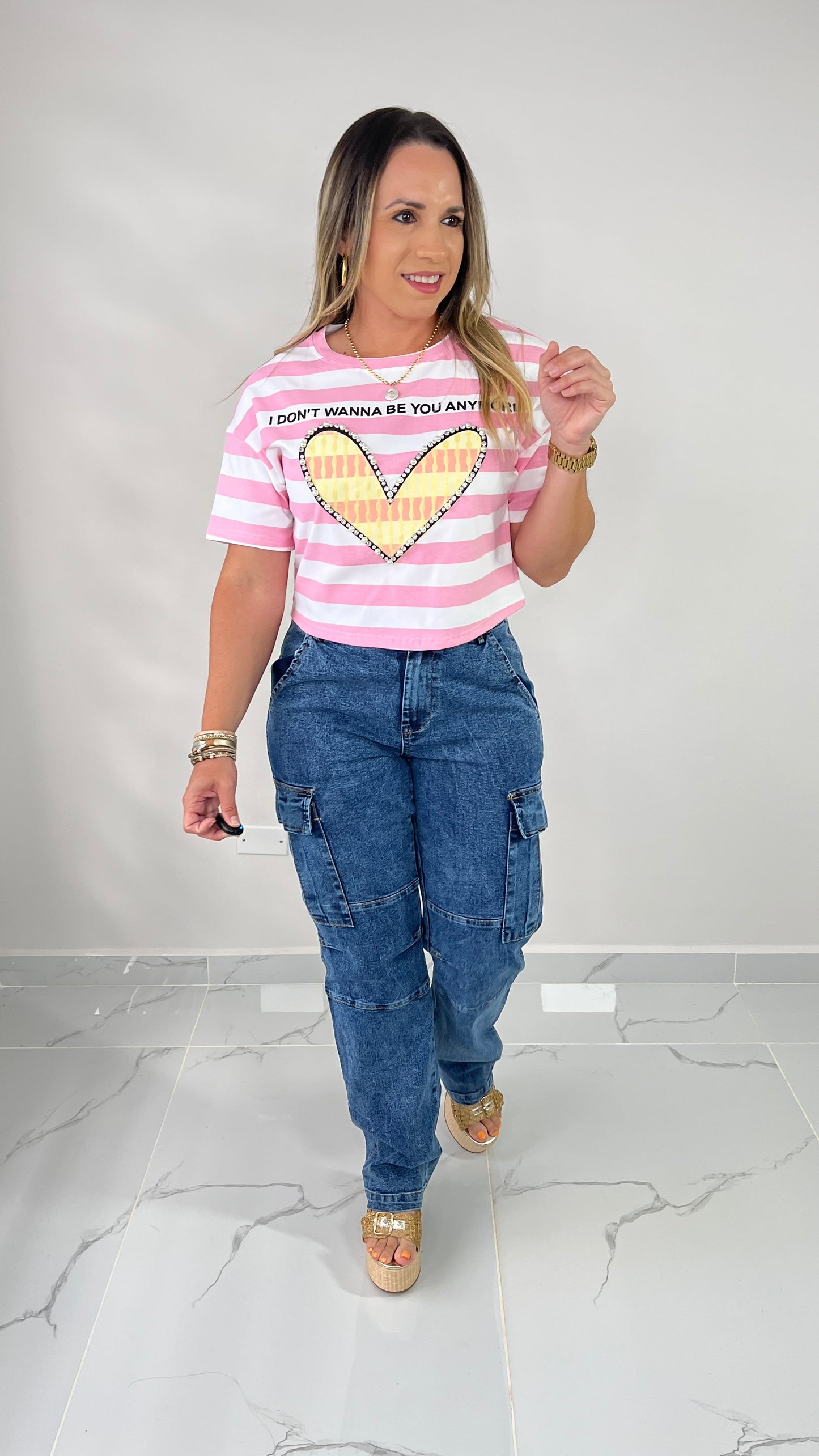 Pink Crop TShirt
