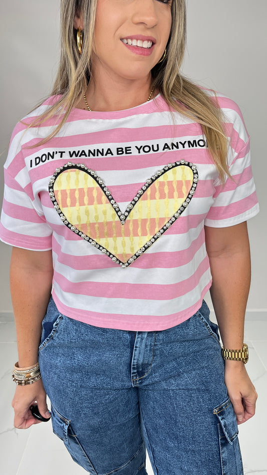 Pink Crop TShirt
