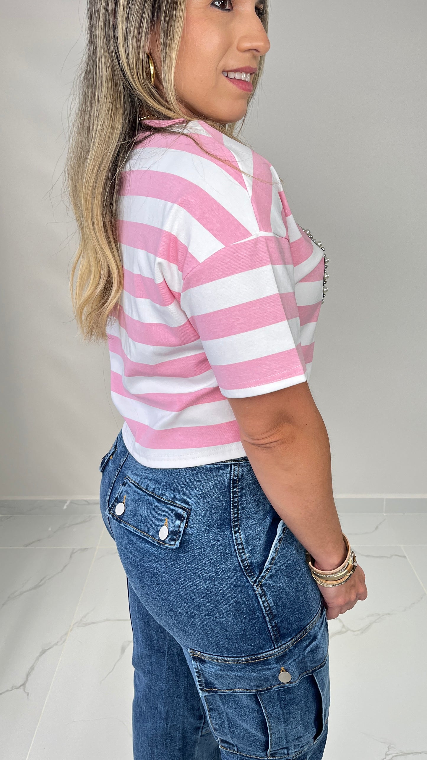 Pink Crop TShirt