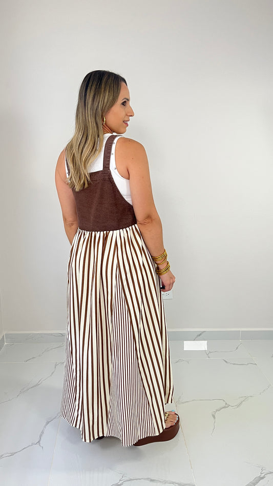 Chocolate Overall Dress