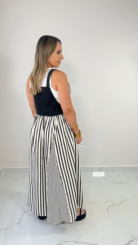 Black Overall Dress
