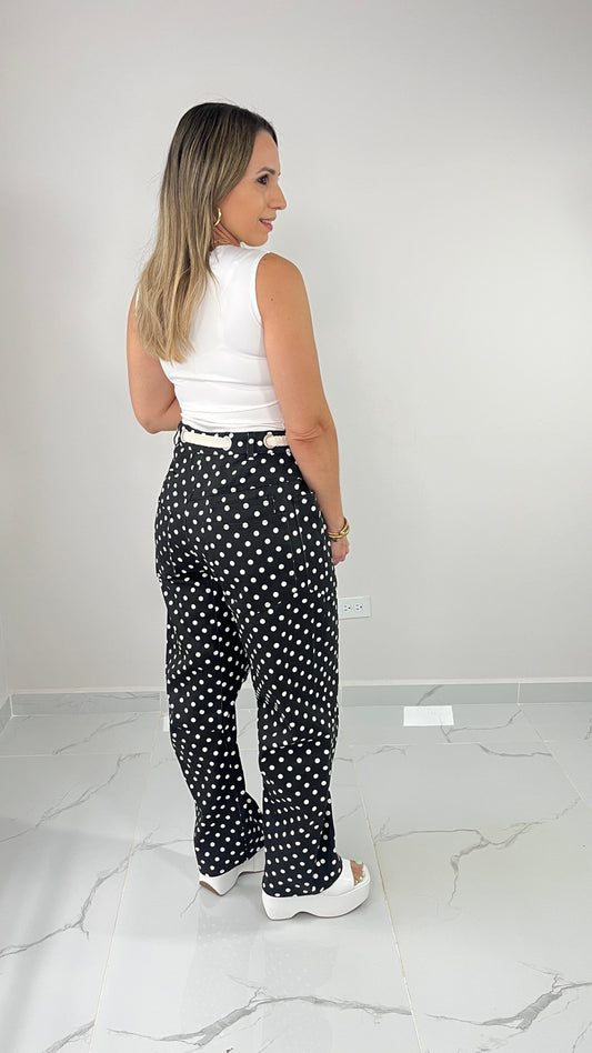 Polka Dots Barrel Jean