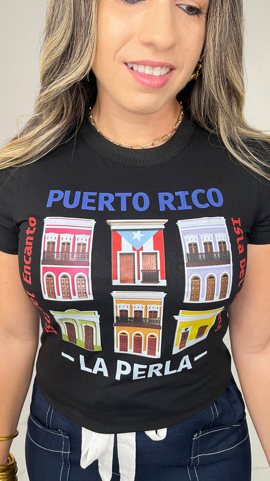 Black T-shirt La Perla