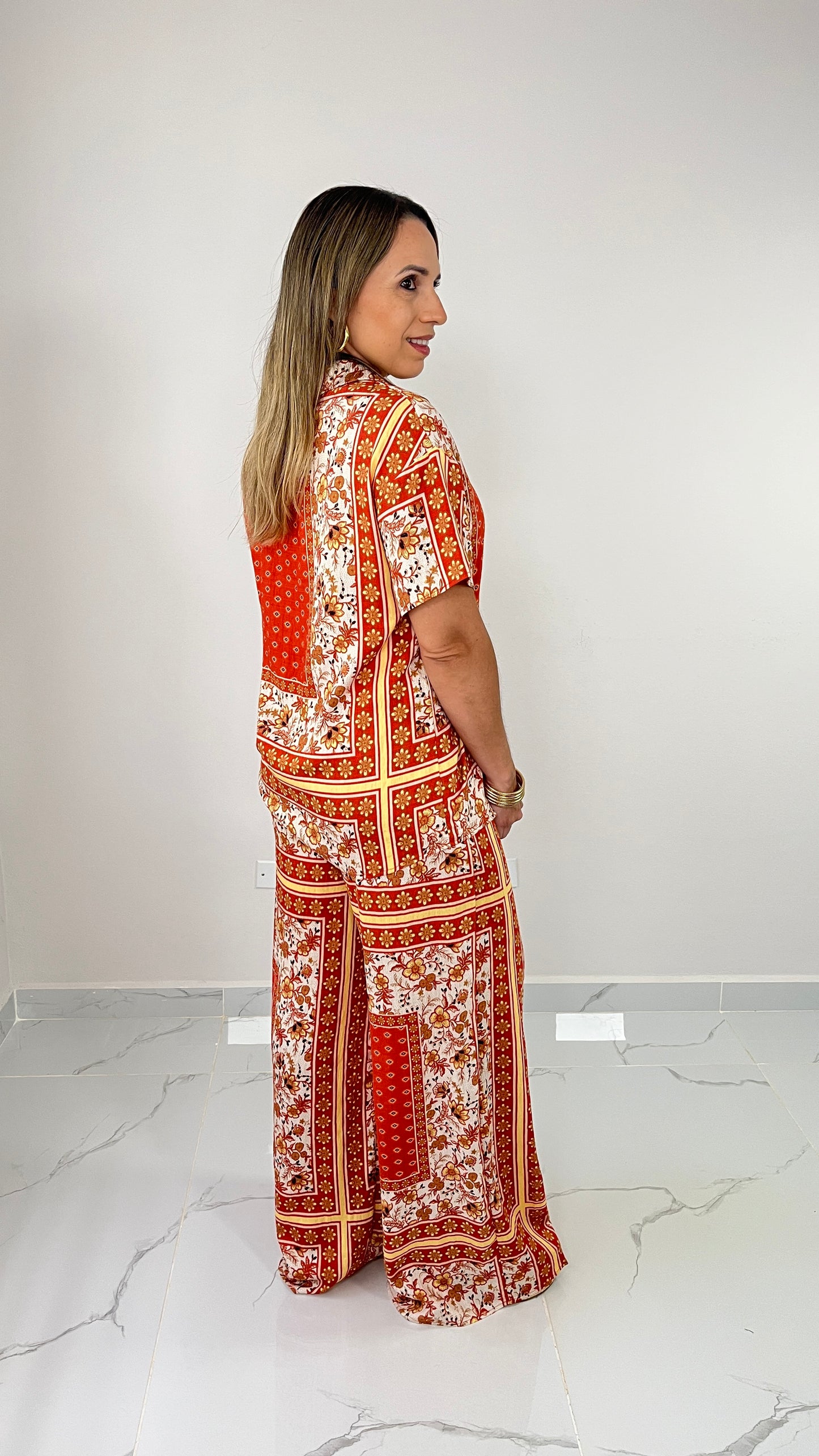 Orange Pant Set