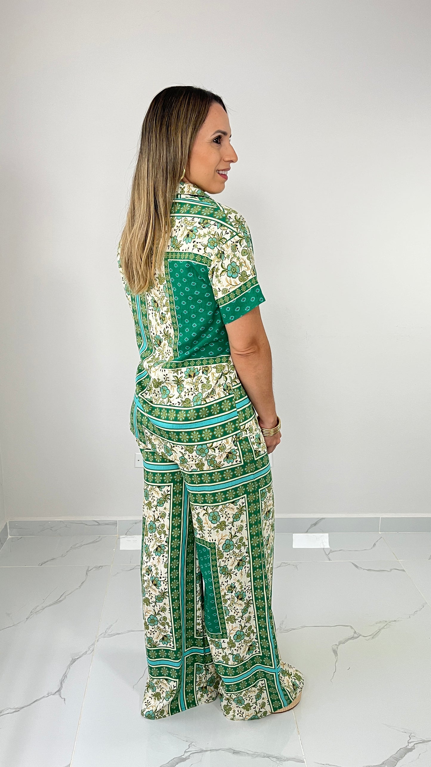 Green Pant Set