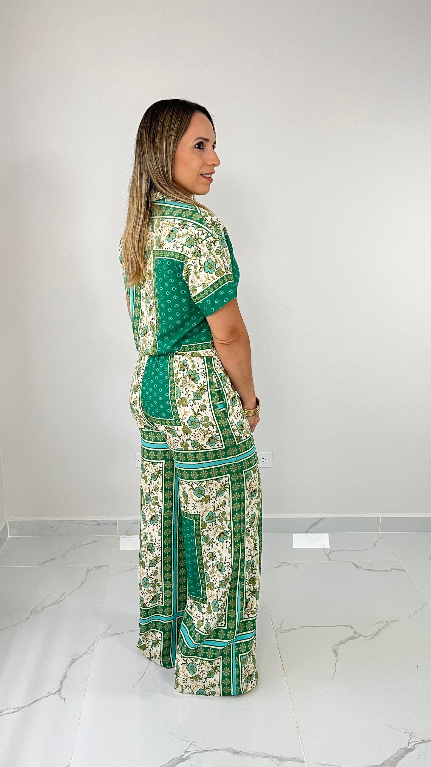 Green Pant Set