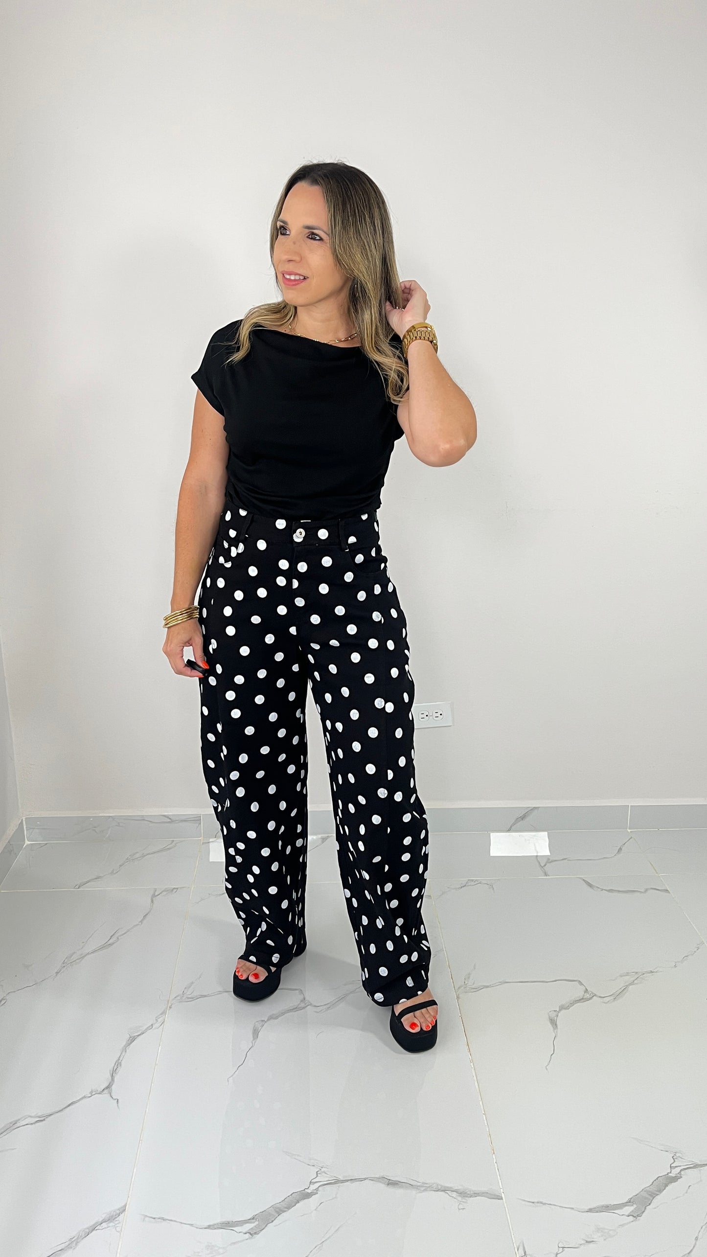 Stretch Black Denim Pant