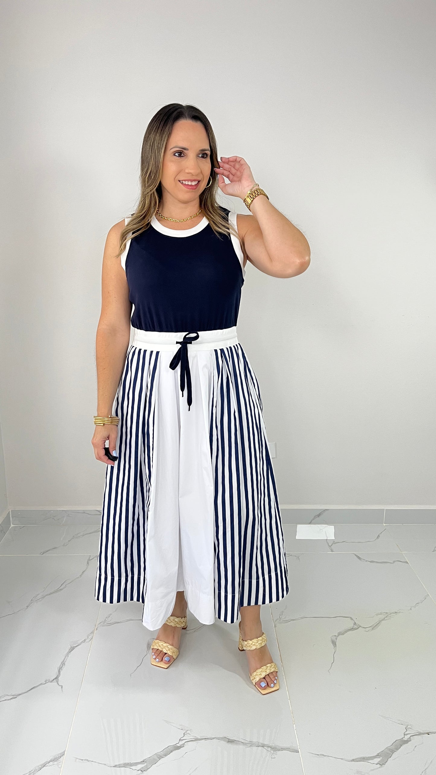 Two Tone Marine Dress