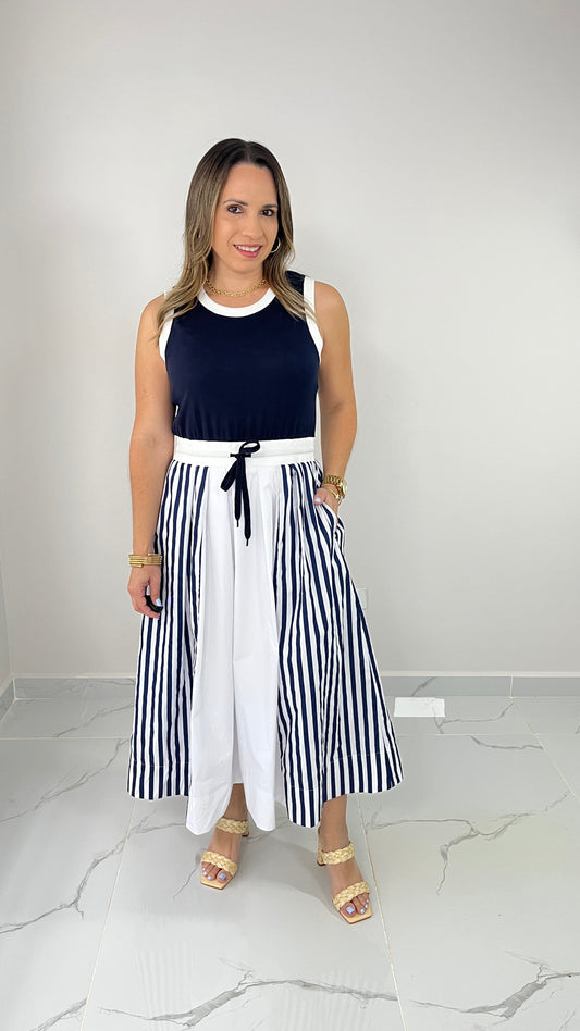 Two Tone Marine Dress
