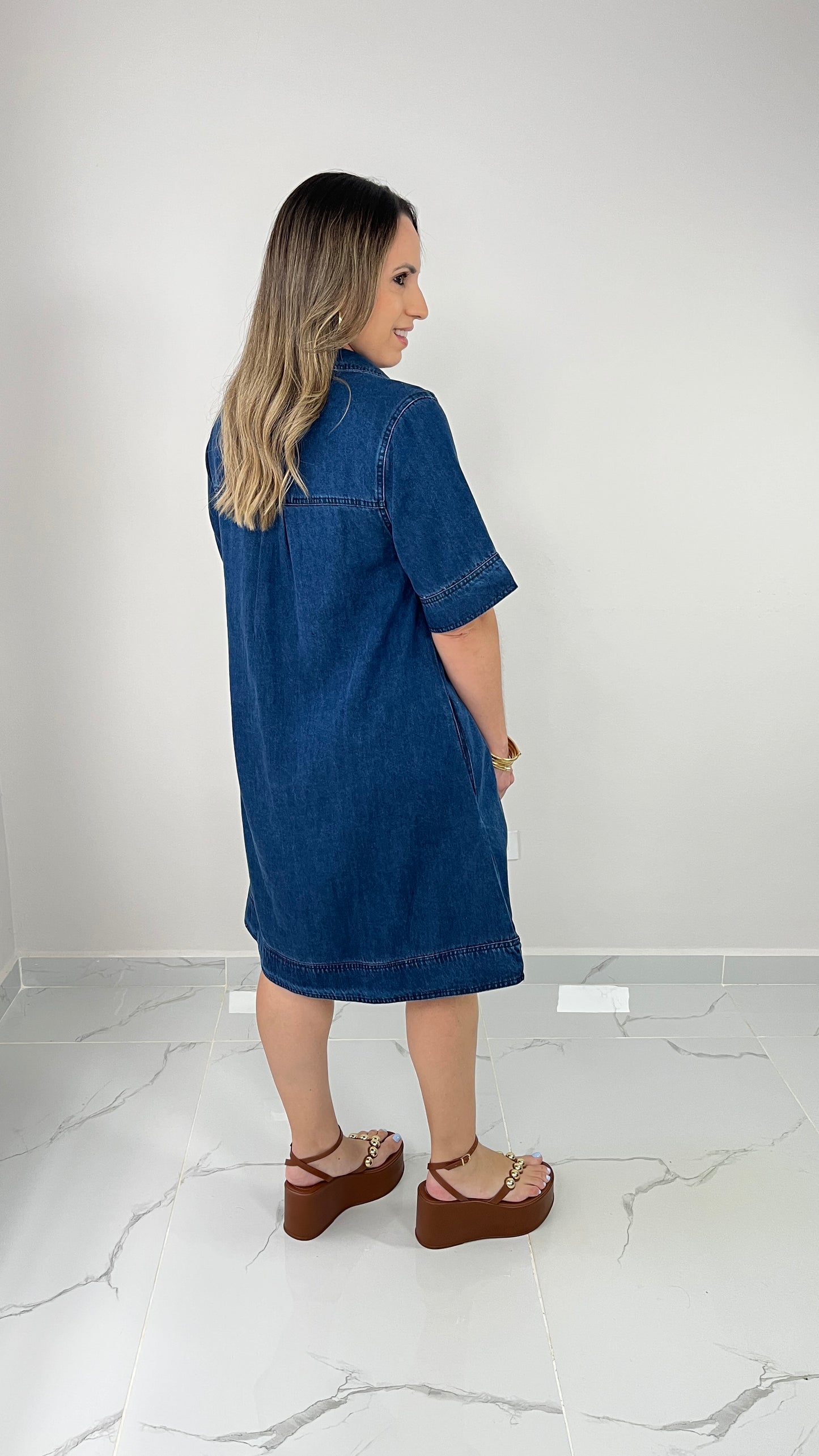 Denim Shirt Dress