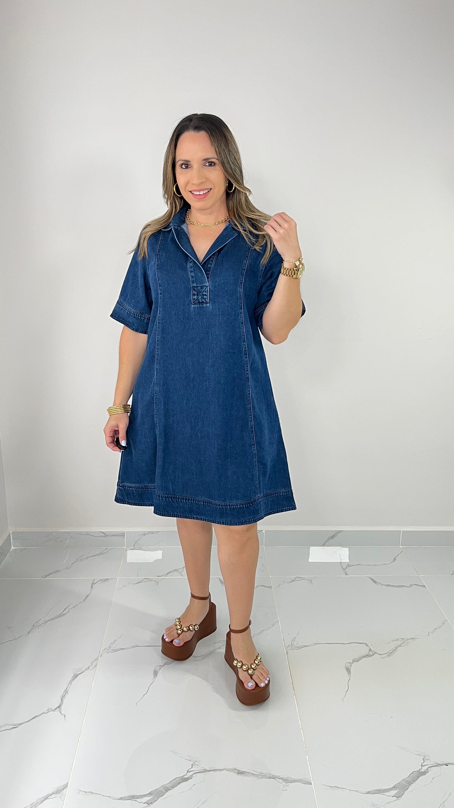 Denim Shirt Dress