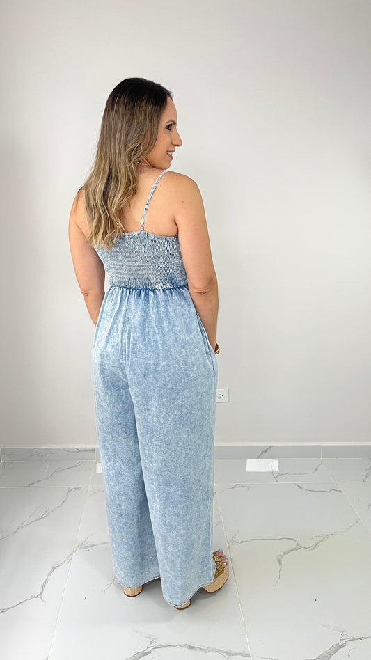 Light Denim Jumpsuit