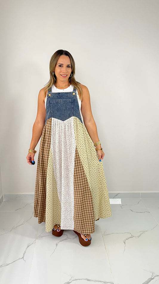Vintage Overall Dress