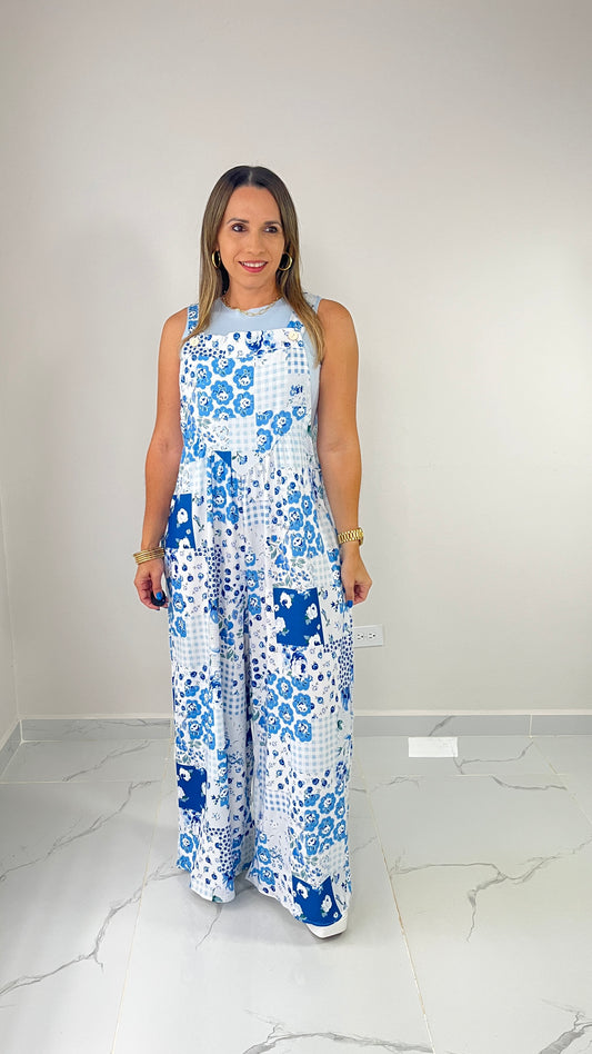 Oversized Blue Overall
