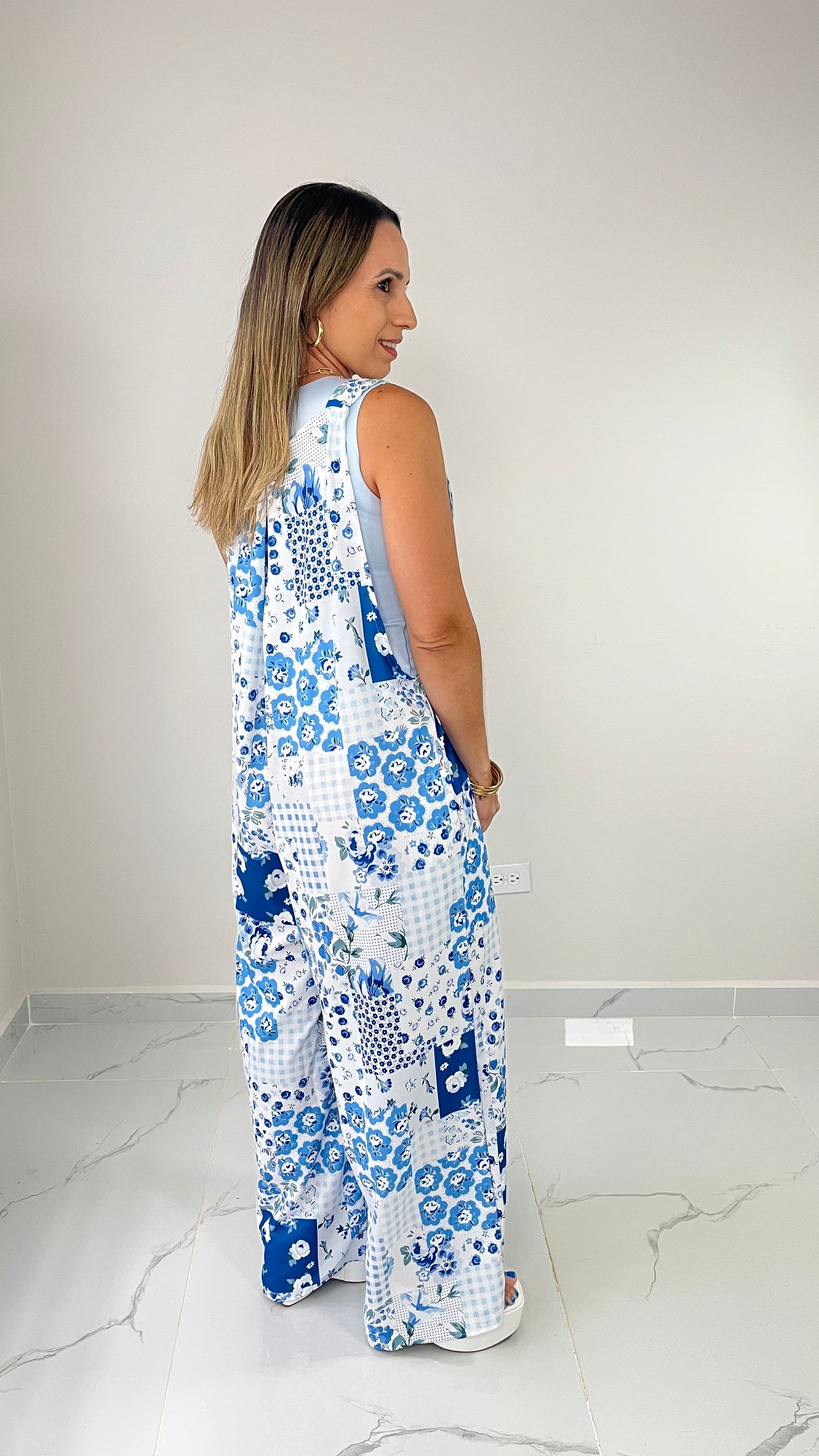 Oversized Blue Overall