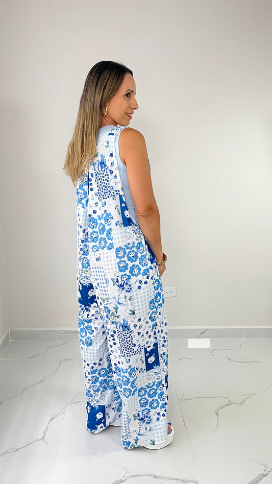 Oversized Blue Overall