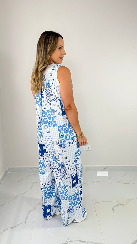 Oversized Blue Overall