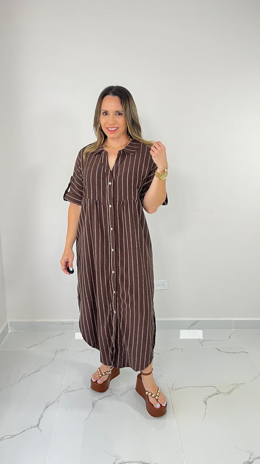 Chocolate Shirt Dress