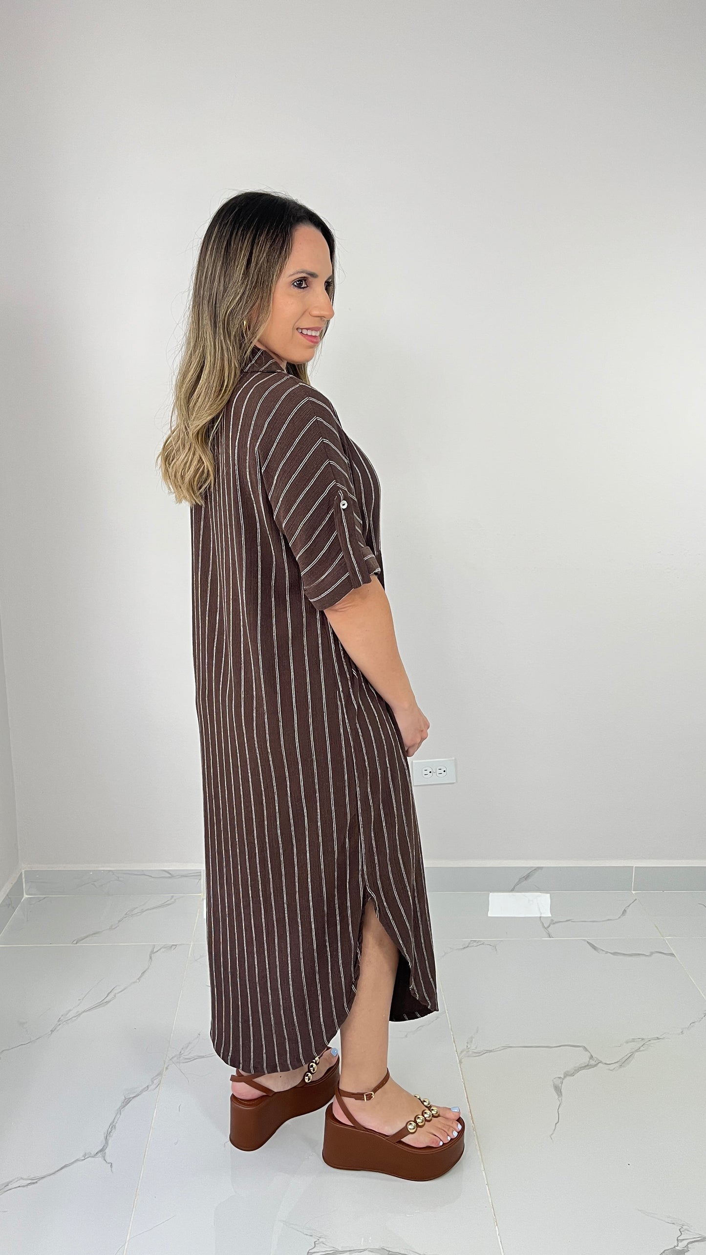 Chocolate Shirt Dress