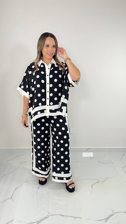 Polka Dots Set ( black)